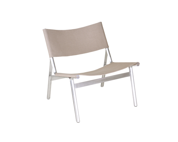 Union Easy Chair | Aluminum / Sandstone Linen | FRAMA