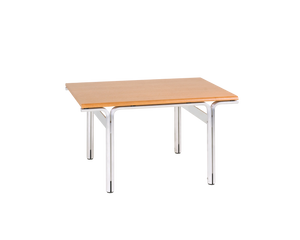 FRAMA Union Side Table | Aluminum / Warm Brown Ash