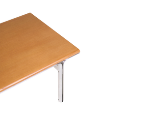FRAMA Union Side Table | Aluminum / Warm Brown Ash