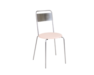 FRAMA Petit Rond Chair | Stainless Steel / Natural Leather