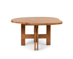 FRAMA | Farmhouse Trestle Table | Natural Oak | Pond