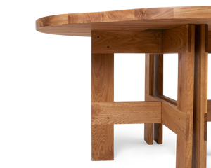 Farmhouse Trestle Table | Natural Oak | Pond
