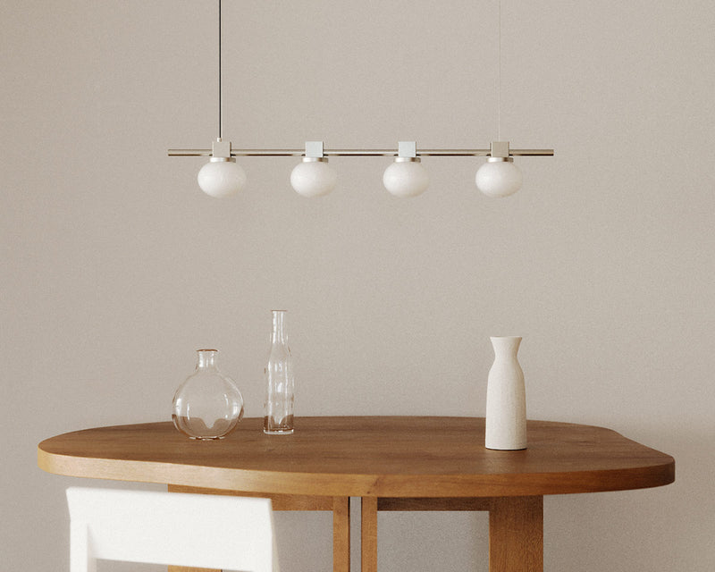 FRAMA Ovoid Pendant Light | Stainless Steel | Quadruple