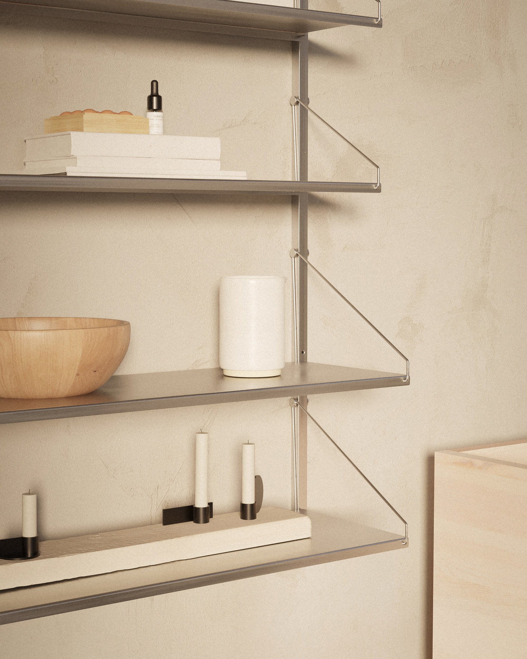 Shelf Library Single Section | Stainless Steel | H108.4 / W60 – FRAMA