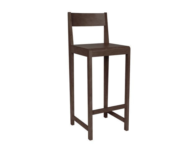 Bar Chair 01 | Dark Brown Birch | H76 – FRAMA Bar Chair 01 | Dark Brown Birch | H76 – FRAMA
