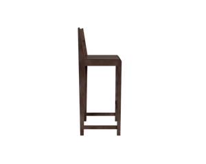 FRAMA BAR CHAIR 01 | DARK WOOD | H76