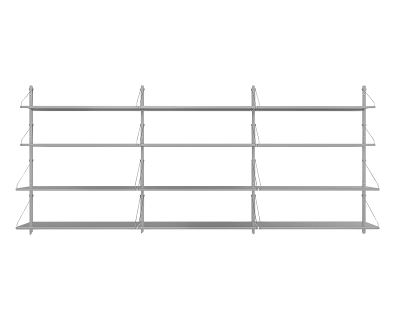 Shelf Library Triple Section | Stainless Steel | H108.4 / W80 – FRAMA