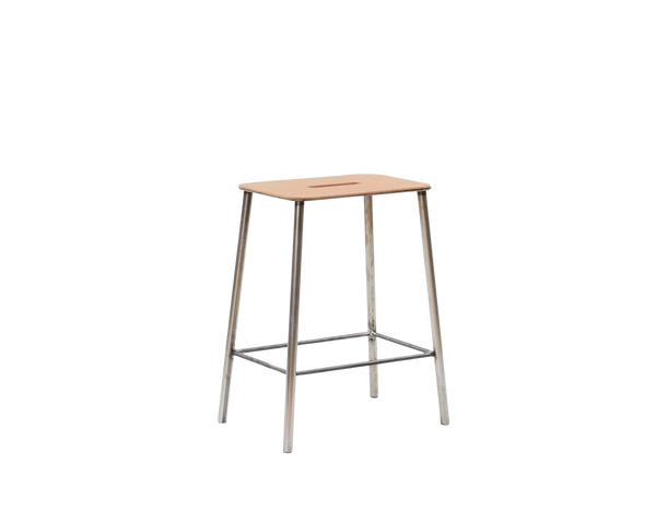 FRAMA アダム スツール ロースチール／ナチュラルレザー H50 p-310_04130899b6-adam-stool-