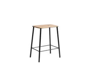 FRAMA アダム スツール ロースチール/ナチュラルレザー H50 Adam Stool | Black / Oak | H50 – FRAMA