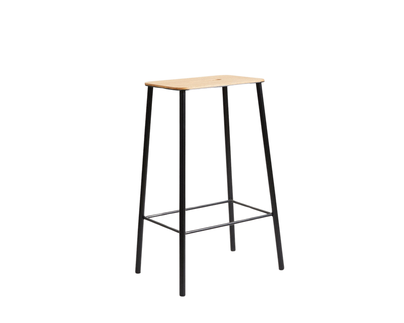Adam Stool | Raw Steel / Natural Leather | H76 – FRAMA Adam Stool | Raw Steel / Natural Leather | H76 – FRAMA