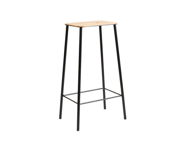 FRAMA アダム スツール ロースチール／ナチュラルレザー H50 Adam Stool | Black / Oak | H50 – FRAMA