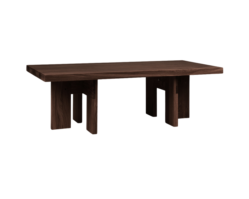 Farmhouse Coffee Table Dark Oak | Rectangle Design | FRAMA