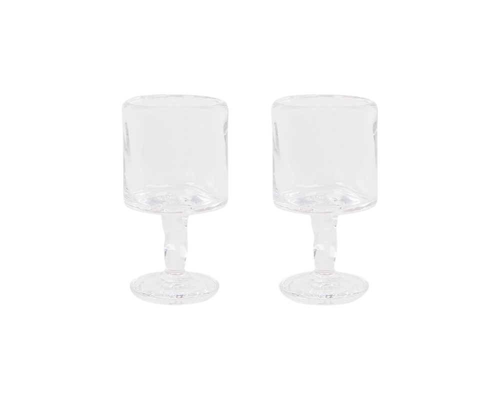 0405 Stem Glass Set of Two | Clear | Medium – FRAMA