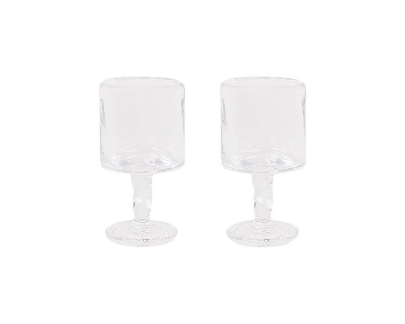 0405 Stem Glass Set of Two | Clear | Small – FRAMA