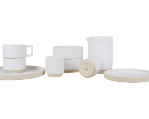 FRAMA Otto Ceramic Plate Set of Two | White | Small