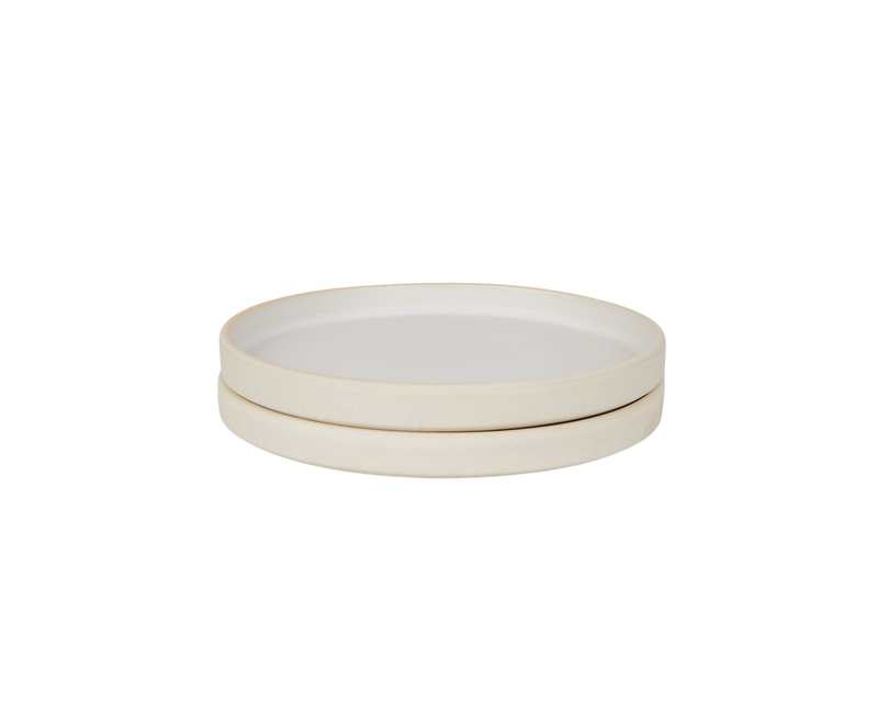 Otto Ceramic Plate Set of Two | White | Small – FRAMA