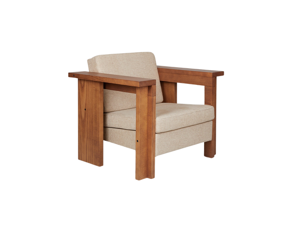 Symmetry Lounge Chair Ash Oat - Chair with armrest | FRAMA