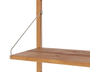 Shelf Library Single Section | Natural Oak | H114.8 / W80