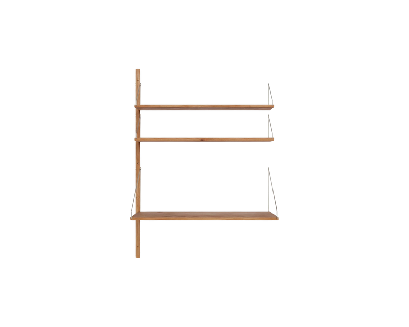 Shelf Library Single Section | Natural Oak | H114.8 / W80 Shelf Library Single Section | Natural Oak | H114.8 / W80