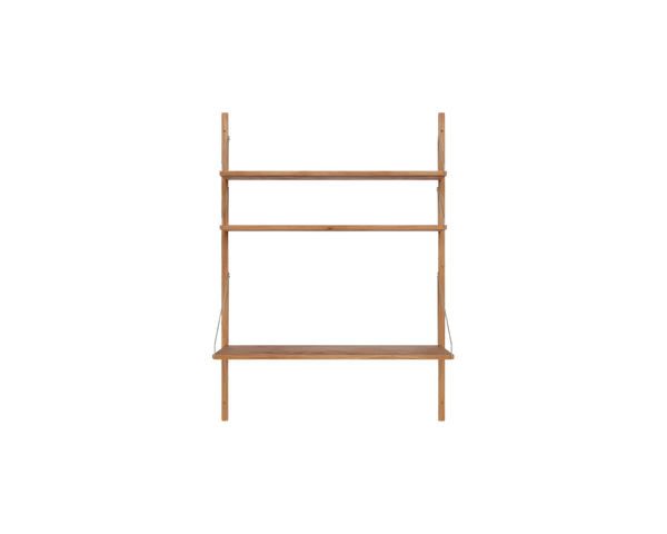 Shelf Library Desk Section | Natural Oak | H114.8 / W80 – FRAMA