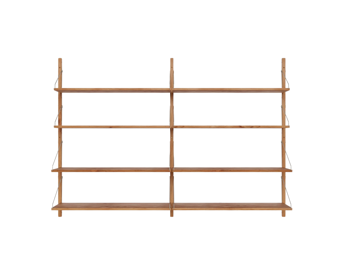 Shelf Library Double Section - Natural Oak | FRAMA