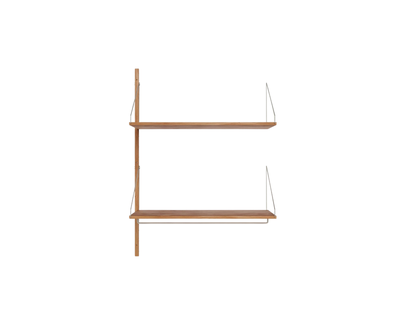 Shelf Library Triple Section | Natural Oak | H185.2 / W80 – FRAMA