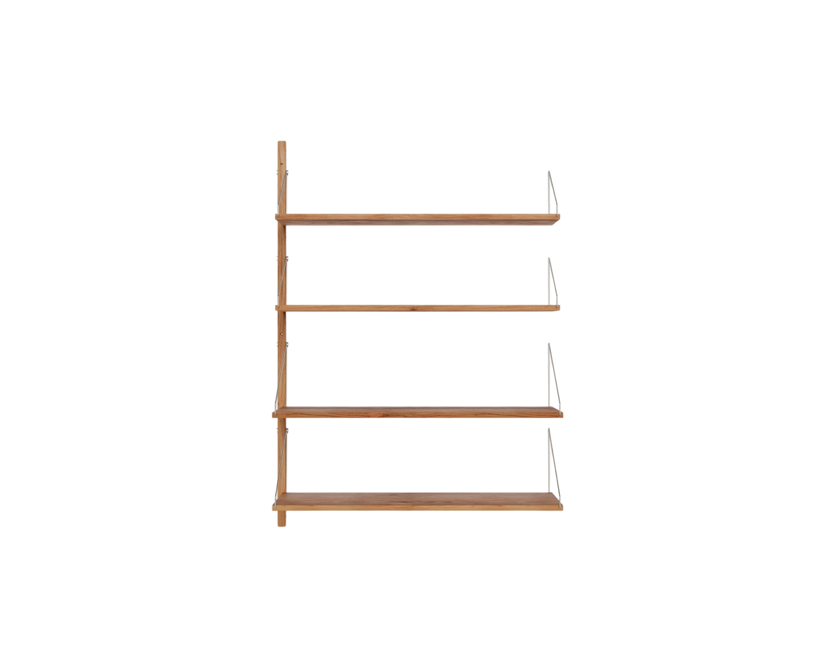 Shelf Library Add-on Section | Natural Oak | H114.8 / W80 – FRAMA