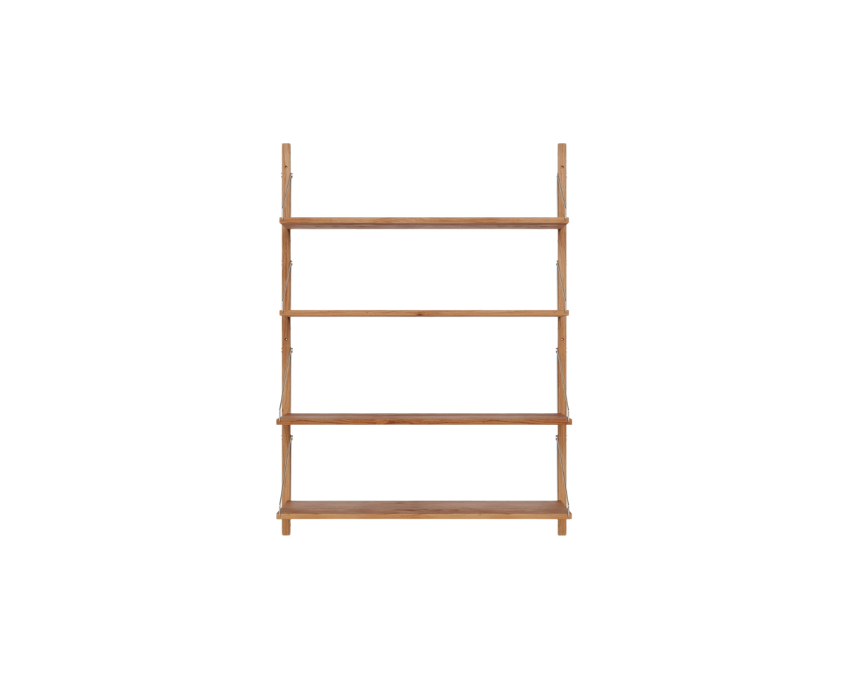 Shelf Library Single Section | Natural Oak | H114.8 / W80 – FRAMA