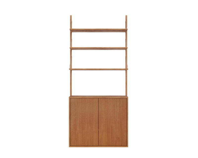 Shelf Library Double Section - Natural Oak | FRAMA