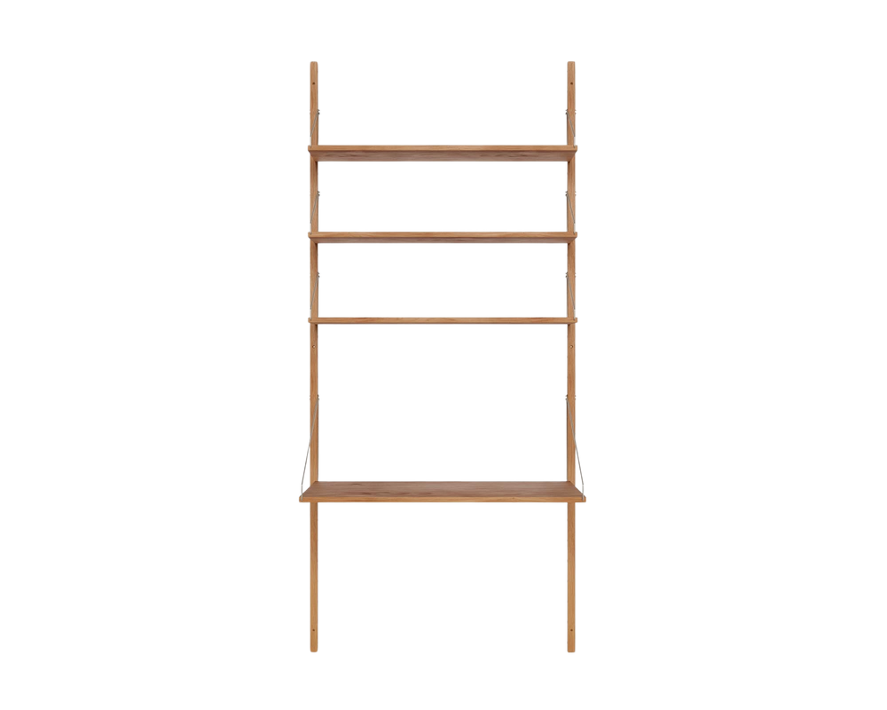 Shelf Library Desk Section | Natural Oak | H185.2 / W80 – FRAMA