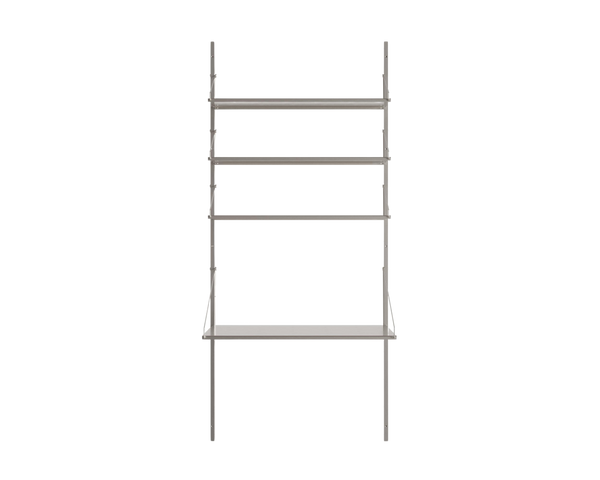 Shelf Library Desk Section | Stainless Steel | H185.2 / W80 – FRAMA