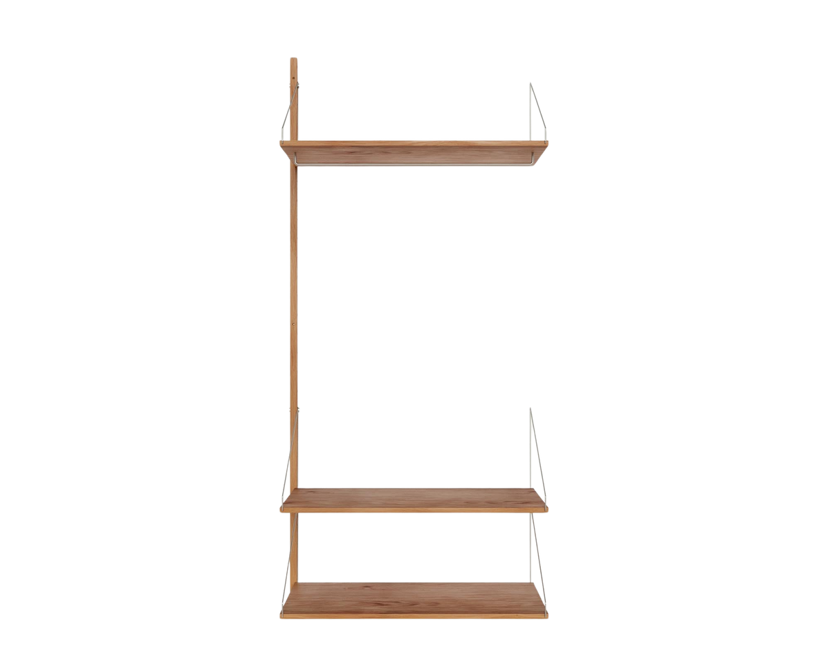 Shelf Library Hanger Section | Natural Oak | H185.2 / W80 – FRAMA