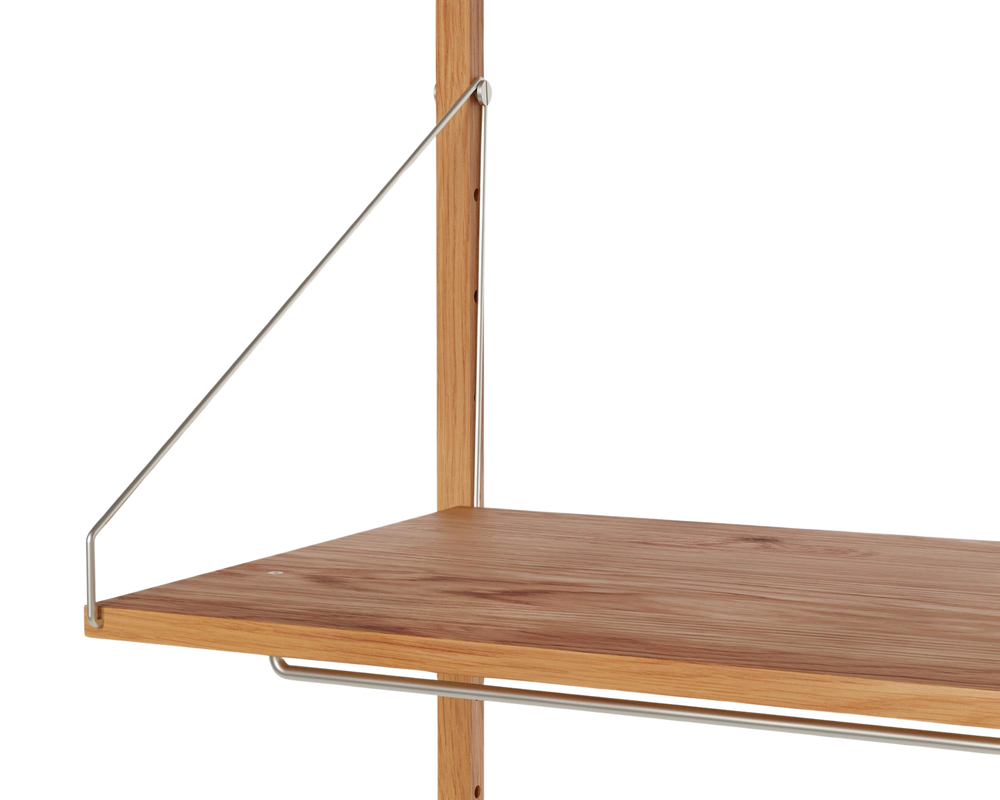 Shelf Library Hanger Section | Natural Oak | H185.2 / W80 – FRAMA