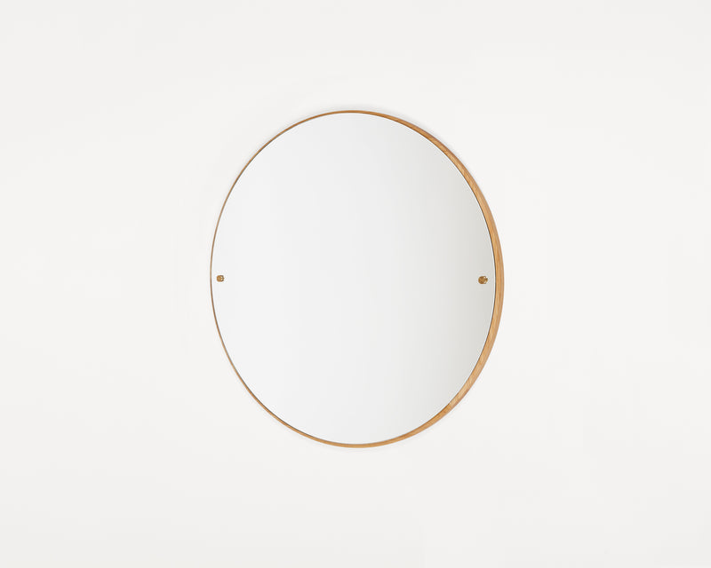 CM-1 Circle Mirror, Natural Oak