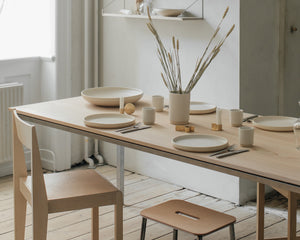 FRAMA Otto Ceramic Plate Set of Two | White | Small